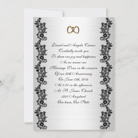 50. Jahrestag der Verlängerung der schwarzen Grenz Einladung (Vorderseite)