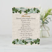 50. Jahrestag Einladung Irish Thema (Stehend Vorderseite)