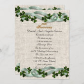 50. Jahrestag Einladung Irish Thema (Vorne/Hinten)