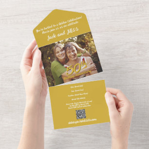 50. Jahrestag - Einladung zur Hochzeit