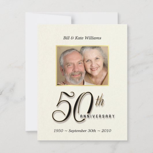 50. Jahrestag - Einladungen zum zeitgenössischen F (Vorderseite)