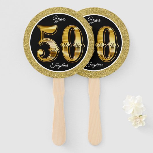 50. Jahrestag Fächer (Vorne und Hinten)