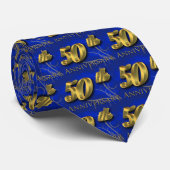 50. Jahrestag Geschenk Gegenstand Fünfzigjähriges Krawatte (Gerollt)
