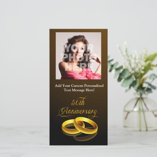 50. Jahrestag | Gold Script Ankündigung (Stehend Vorderseite)