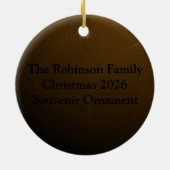 50. Jahrestag | Gold Script Keramik Ornament (Hinten)