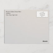 50. Jahrestag | Gold Script Postkarte (Rückseite)