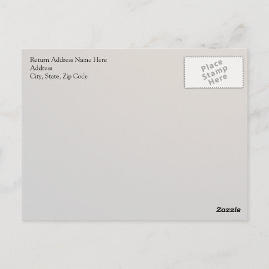 50. Jahrestag | Gold Script Postkarte (Rückseite)