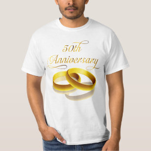 50. Jahrestag   Gold Script T-Shirt