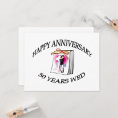 50. JAHRESTAG KARTE (Vorderseite/Rückseite Beispiel)