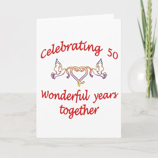 50. JAHRESTAG KARTE (Vorderseite)