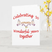 50. JAHRESTAG KARTE (Gelbe Blume)