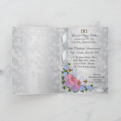 50. Jahrestag mit Fotoeinladungsorchideen Einladung (Innenseite)