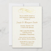 50. Jahrestag Party Foto Einladungen (Rückseite)