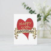 50. Jahrestag Postkarte (Stehend Vorderseite)
