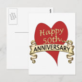 50. Jahrestag Postkarte (Vorne/Hinten)