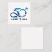 50. Jahrestag Quadratische Visitenkarte (Vorne/Hinten)