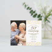 50. Jahrestag Save the Date 2 Fotos (Stehend Vorderseite)