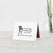 50. Jahrestags-Einladungen - gefaltete Karten (Rückseite)