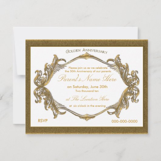 50. Jahrestags-Feier Einladung (Rückseite)