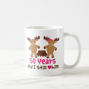 50. Jahrestags-Geschenk für sie Kaffeetasse