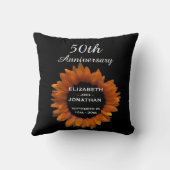 50. Jahrestags-Goldsonnenblume A01L Kissen (Rückseite)