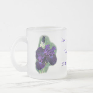 50. Jahrestags-Iris-Tasse, Schalenänderung, wie Mattglastasse