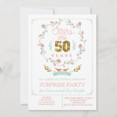 50. Jahrestags-Party Einladungen (Vorderseite)