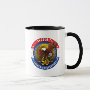 50. Jahrestags-patriotischer Mond Eagle Apollo 11 Tasse
