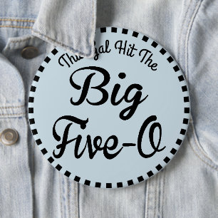 50 Jährig-Geburtstag - Vintage Art Button