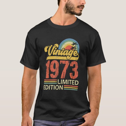 50-jährig Vintag 1973 50. Geburtstag T-Shirt (Vorderseite)