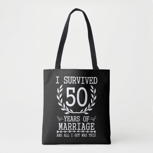 50-jährige Ehefrau Husband 50. Hochzeit Tasche (Vorderseite)