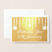 50-jährige Jubiläumsfeier für moderne Kunst Folienkarte (Vorderseite mit Umschlag)