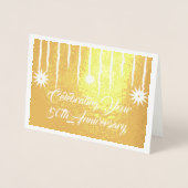 50-jährige Jubiläumsfeier für moderne Kunst Folienkarte (Vorderseite)