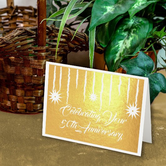 50-jährige Jubiläumsfeier für moderne Kunst Folienkarte