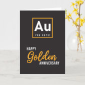 50-Jährige Karte - Fun Element (Gelbe Blume)