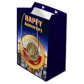 50-jährige OM-Jubiläumin Sie sind Gewinner-Preis Mittlere Geschenktüte (Rückseite Schrägansicht)