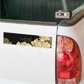 50-jährige Rose aus Gold, Bräune und Beige Autoaufkleber (Auf Lkw)