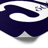 50-jährige Wiedersehen in Orange und Blue Poster (Ecke)