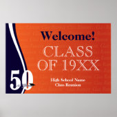 50-jährige Wiedersehen in Orange und Blue Poster (Vorne)