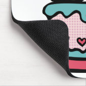 50-jähriger Geburtstagskuchen Mousepad (Ecke)