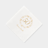 50-jähriges Blumenjubiläum Servietten Mit Folie (Rechts)