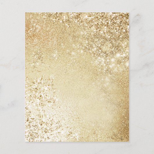 50-jähriges Budget Gold Einladung Flyer (Hinten)