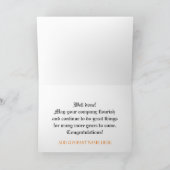 50-jähriges Business - Champagnerbrille Karte (Innenseite)