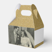50-jähriges Gold Heart Confetti Wedding Foto Geschenkschachtel (Rückseite)