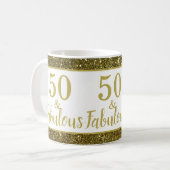 50-jähriges Gold-Jubiläum Kaffeetasse (Vorderseite Links)