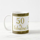 50-jähriges Gold-Jubiläum Kaffeetasse (Links)