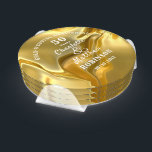 50-jähriges GoldWedding-Geschenk Personalisiert Untersetzer Set<br><div class="desc">Typografie bearbeitbarer Skripttext mit persönlichen Namen Hochzeitstag in Gold,  Schwarz und Weiß; ein elegantes und stilvolles Geschenk für den Sakralcharakter,  um den fünfzigsten Jahrestag ihrer goldenen Hochzeit zu feiern.</div>