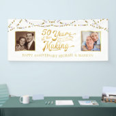 50-jähriges Jubiläum Dann & Jetzt Fotos 50 Jahre G Banner (Messe)