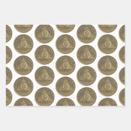 50-jähriges Jubiläum der nüchternen Erholung Geschenkpapier Set