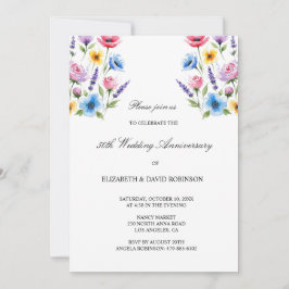 50-jähriges Jubiläum der Wasserfarbe Einladung